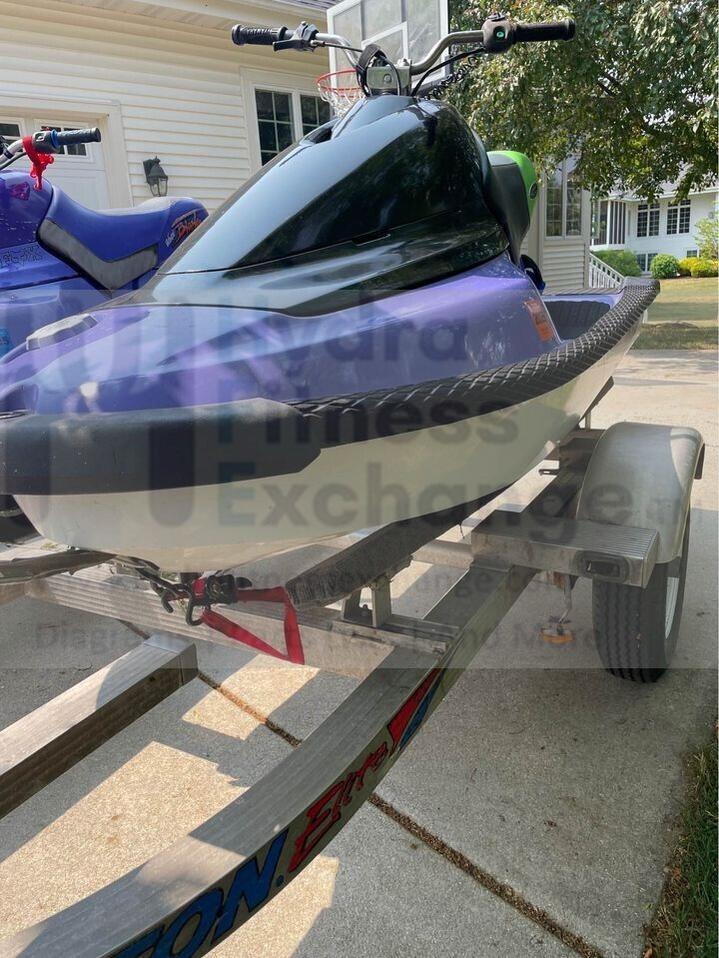 1994 Working Yamaha Wave Blaster 2 WB701 Jet Ski w Triton PWC Trailer 2 Place - Image 10