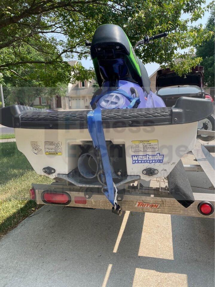 1994 Working Yamaha Wave Blaster 2 WB701 Jet Ski w Triton PWC Trailer 2 Place - Image 4