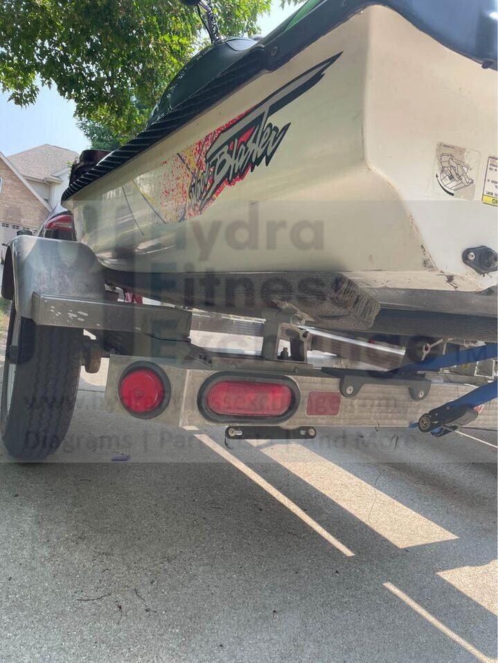 1994 Working Yamaha Wave Blaster 2 WB701 Jet Ski w Triton PWC Trailer 2 Place - Image 7
