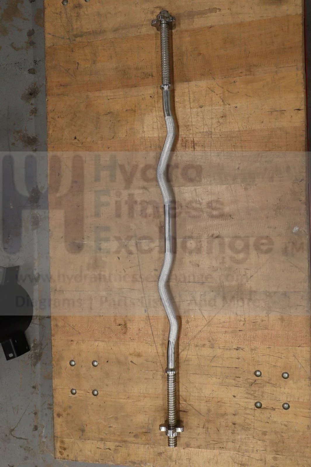 47" Standard Plate Weight Easy Curl Bar with Star Lock Freeweights & Accessories