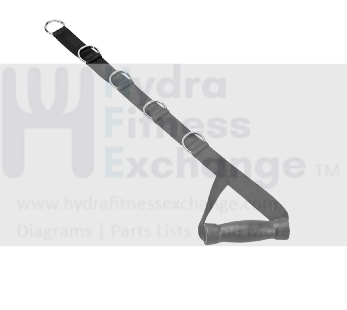 Adjustable Strap Handle Stirrup For Cable Home Gym 37 x 140 - 340mm overall
