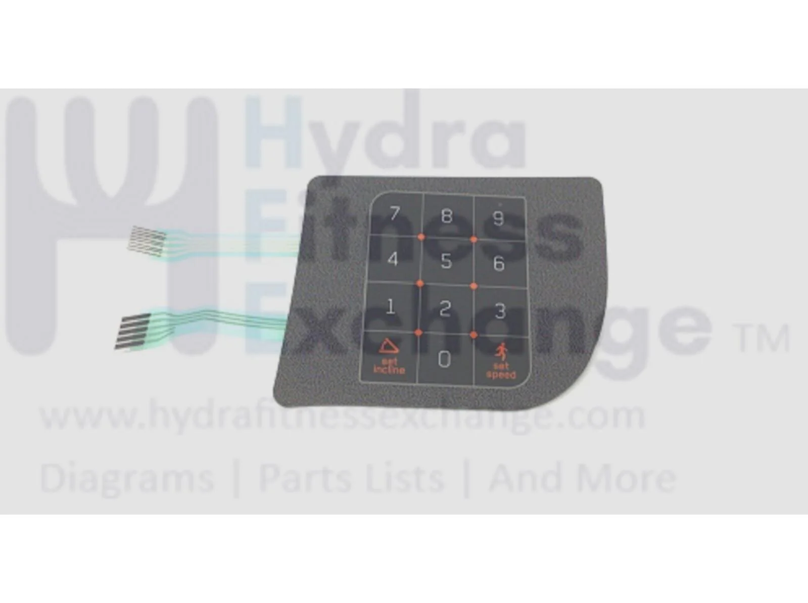 Advanced Fitness Group 7.1AT Treadmill Right Overlay Keypad English 1000215334
