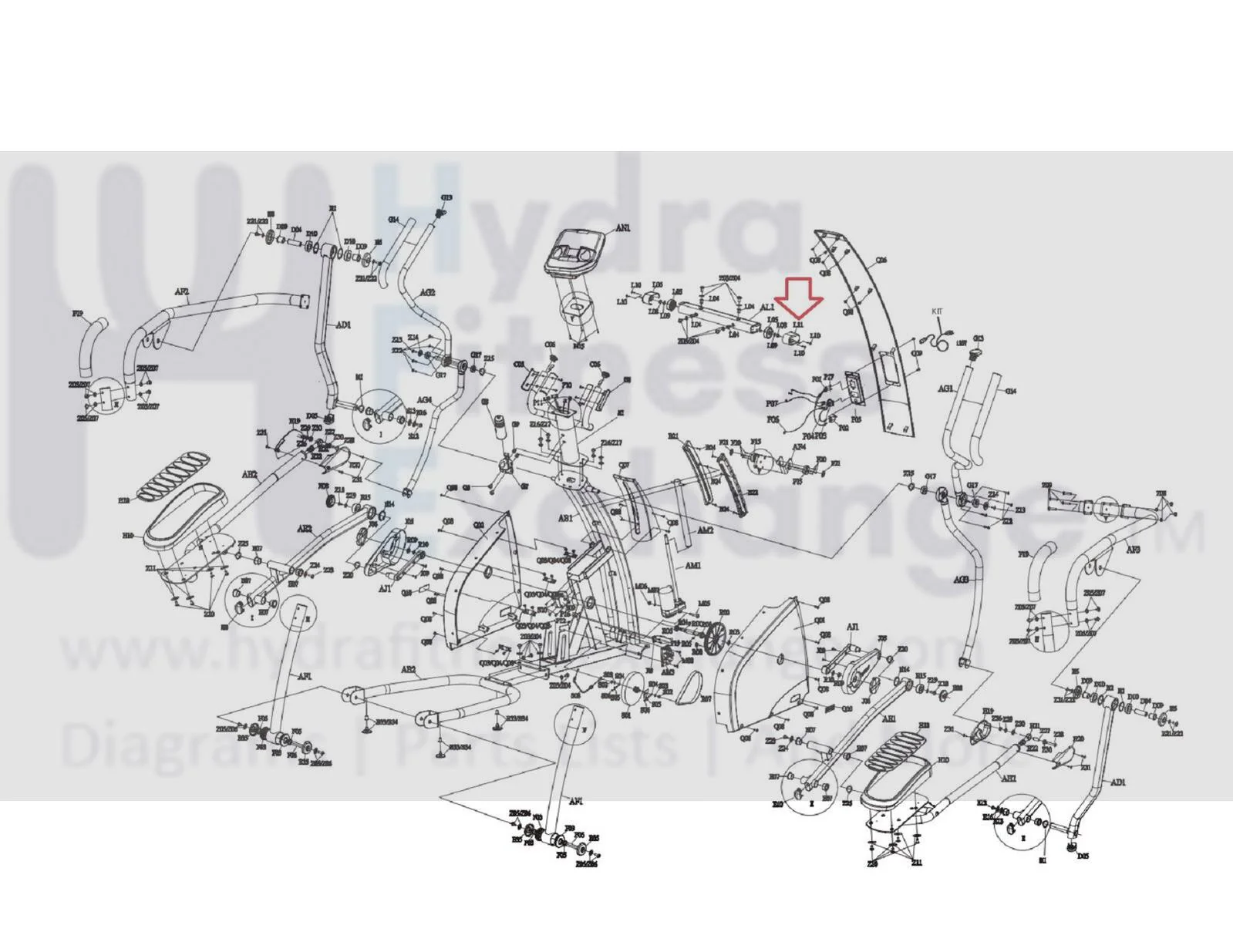 AFG Horizon Elliptical Front Stabilizer Endcap 098559 - Image 2