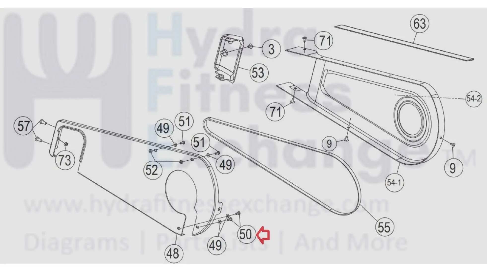 AFG Horizon Fitness 7.3AIC Elite IC7 Stationary Bike Phillip Screw 1000351093 - Image 2