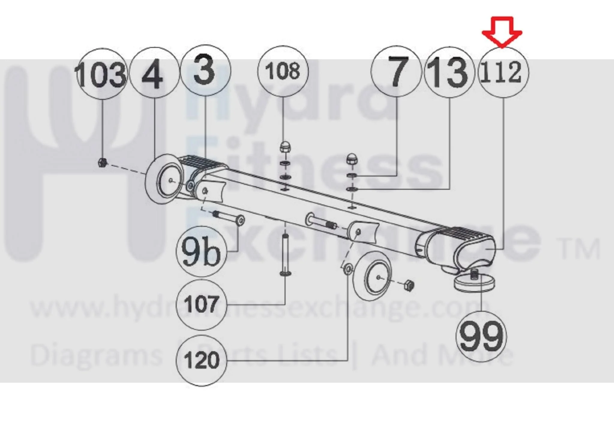 AFG Horizon Fitness 7.3AR 7.3AU Elite R7 U7 Stationary Bike Front Stabilizer End Cap 1000350742 - Image 3