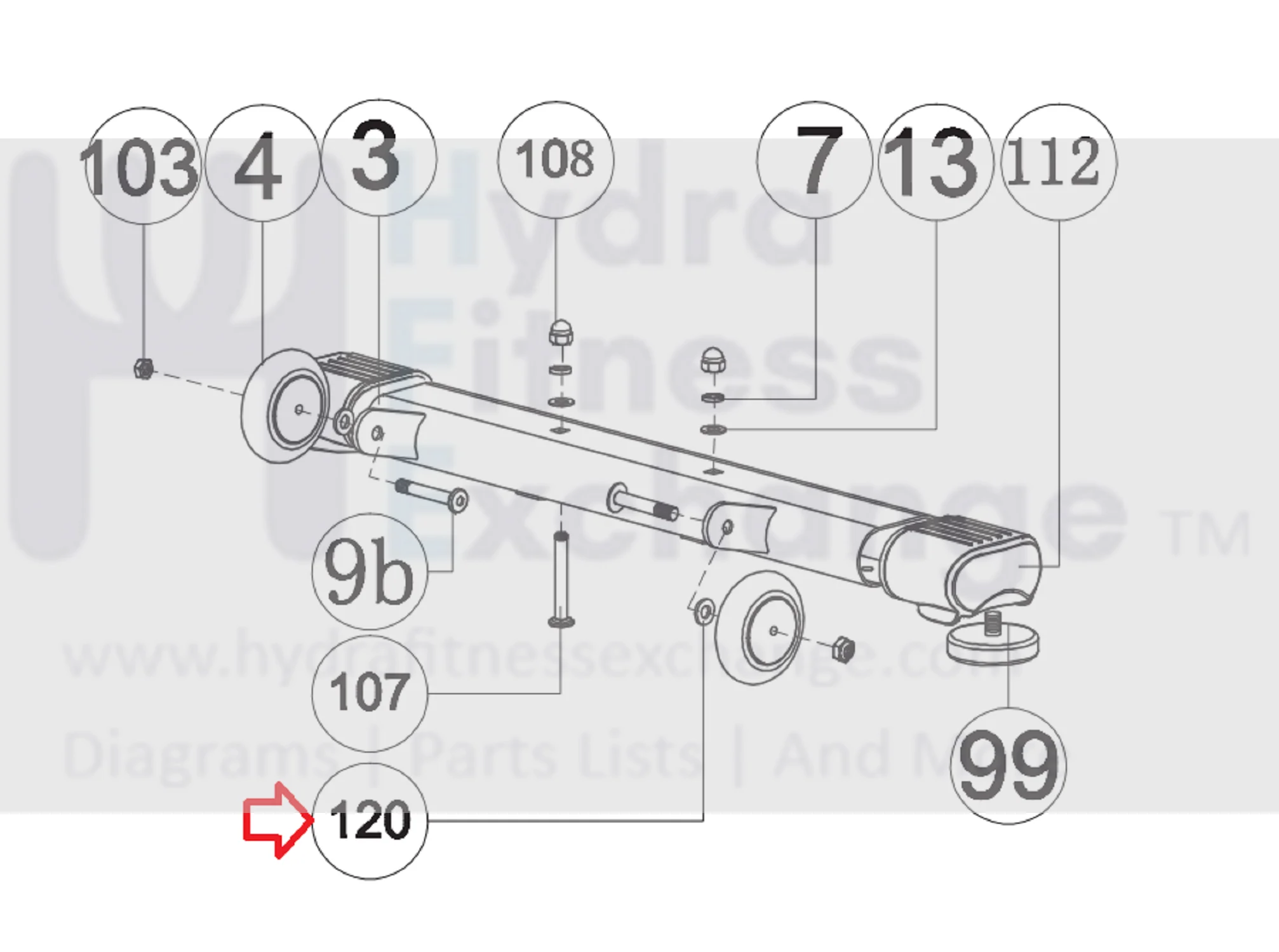 AFG Horizon Fitness 7.3AR 7.3AU Elite R7 U7 Stationary Bike Transport Wheel Spacer Ring 1000350674 - Image 3