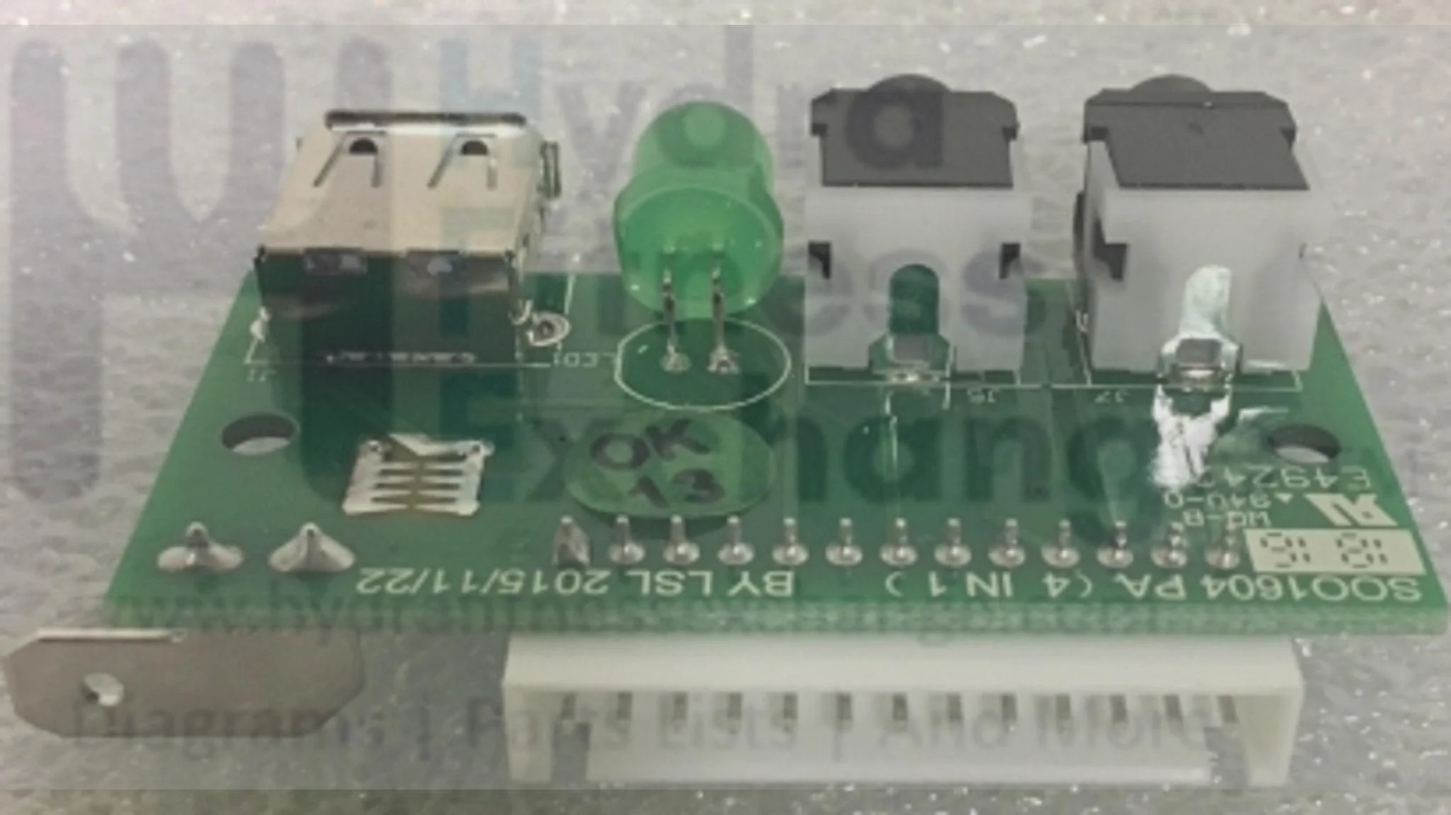 Horizon Fitness Elliptical USB & Audio PCB Module 1000393376 - Image 2