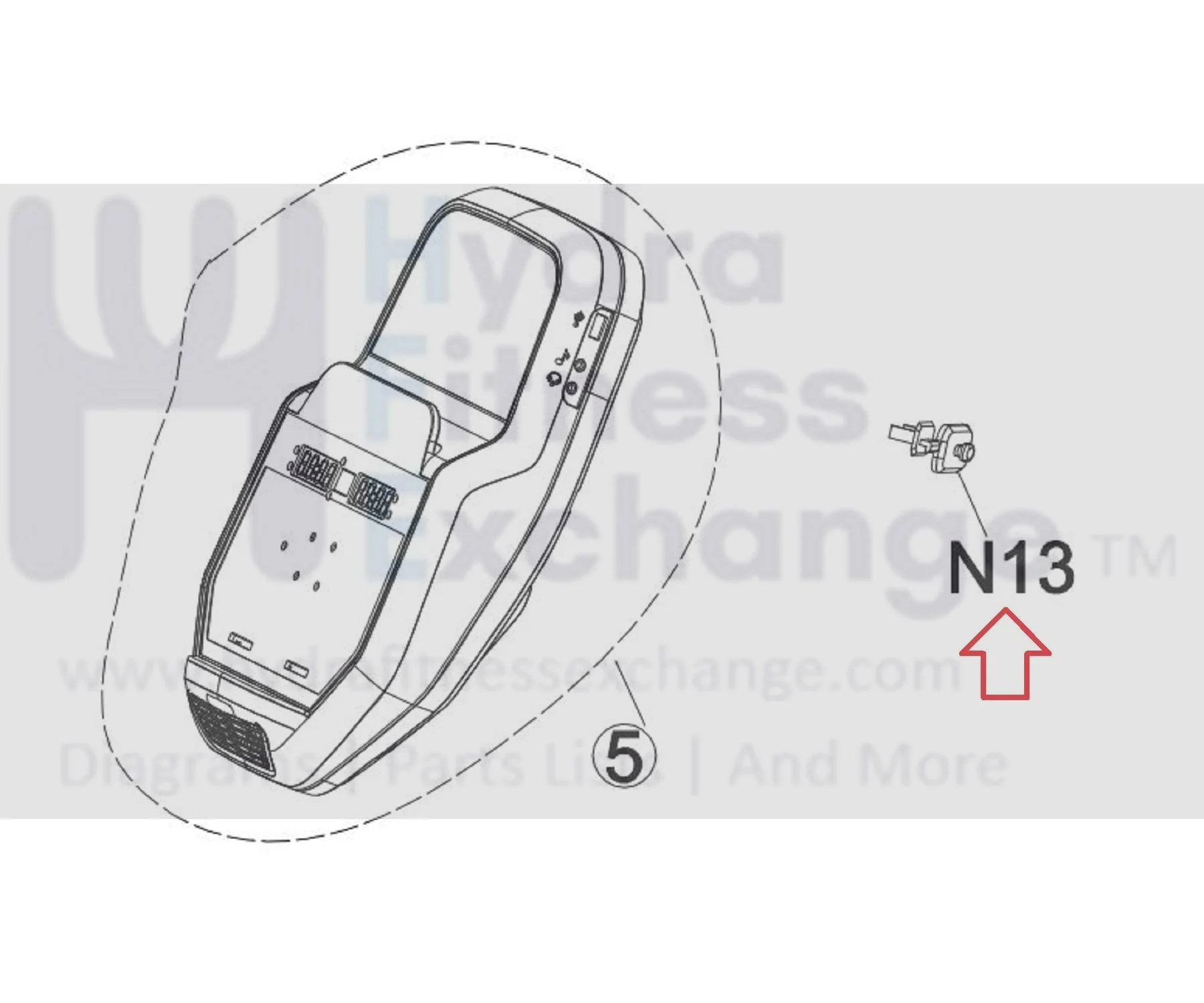 AFG Horizon Fitness EP594 EP716 EP283 Elliptical Plug Set Semi Assembly 1000373937 - Image 3