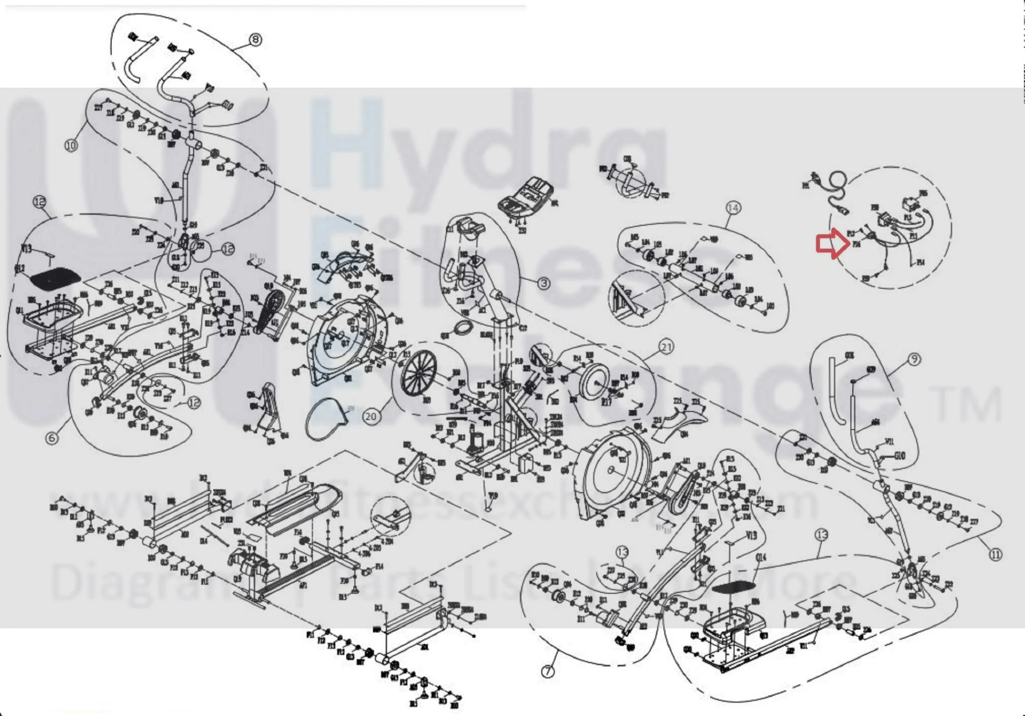 AFG Horizon Fitness Livestrong Elliptical Power Entry Socket Input Module Set 1000101660 - Image 2