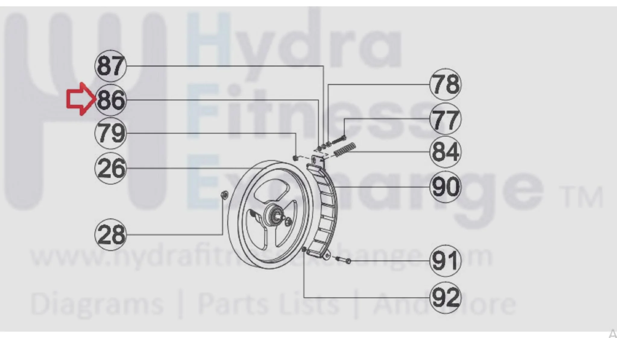 AFG Horizon Fitness Livestrong Stationary Bike Flat Washer 13.0x6.5x1.0T 1000094212 - Image 3