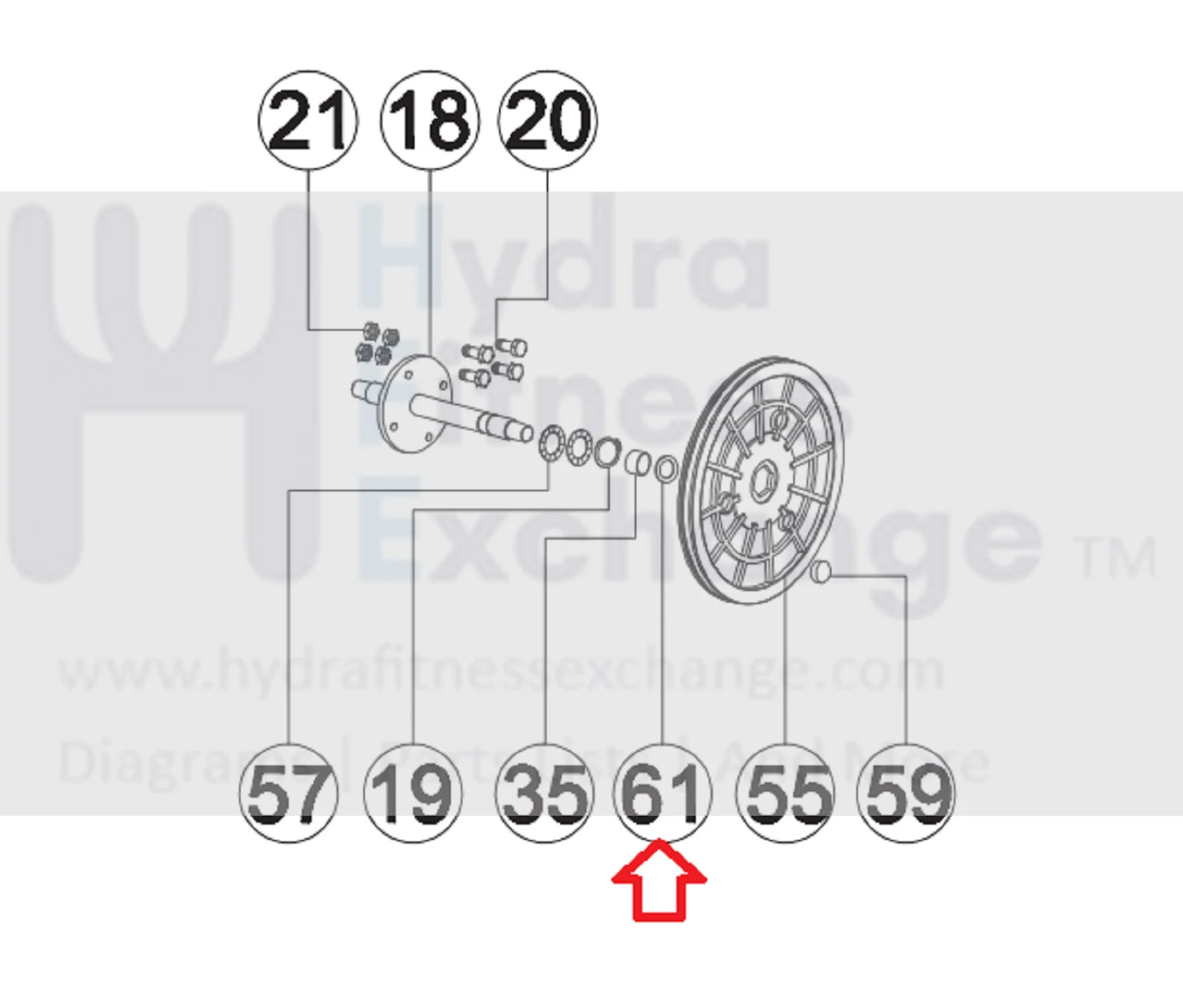 AFG Horizon Fitness Livestrong Stationary Bike Flat Washer 23.0x17.2x1.5T 1000096911 - Image 3