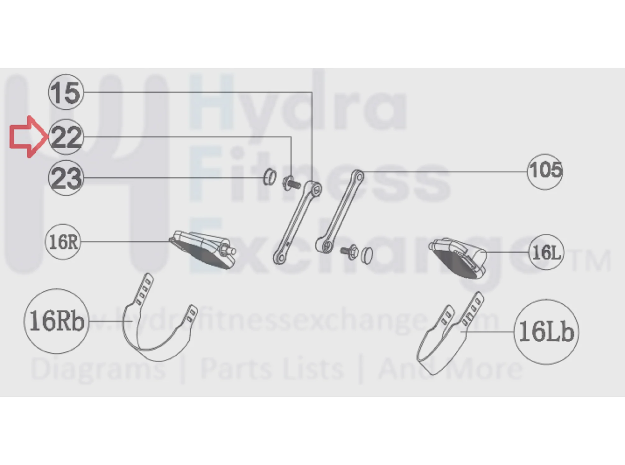 AFG Horizon Fitness Livestrong Stationary Bike Hex Bolt M8x1.25x25 1000096900 - Image 3