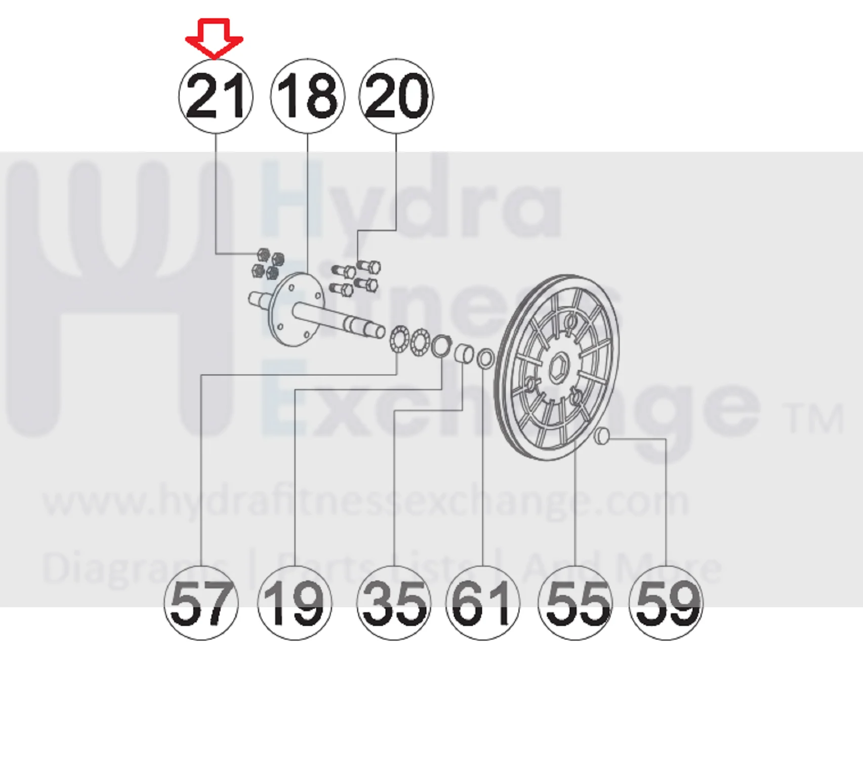 AFG Horizon Fitness Livestrong Stationary Bike Nylon Lock Nut M6x1.0x6T 1000094280 - Image 3