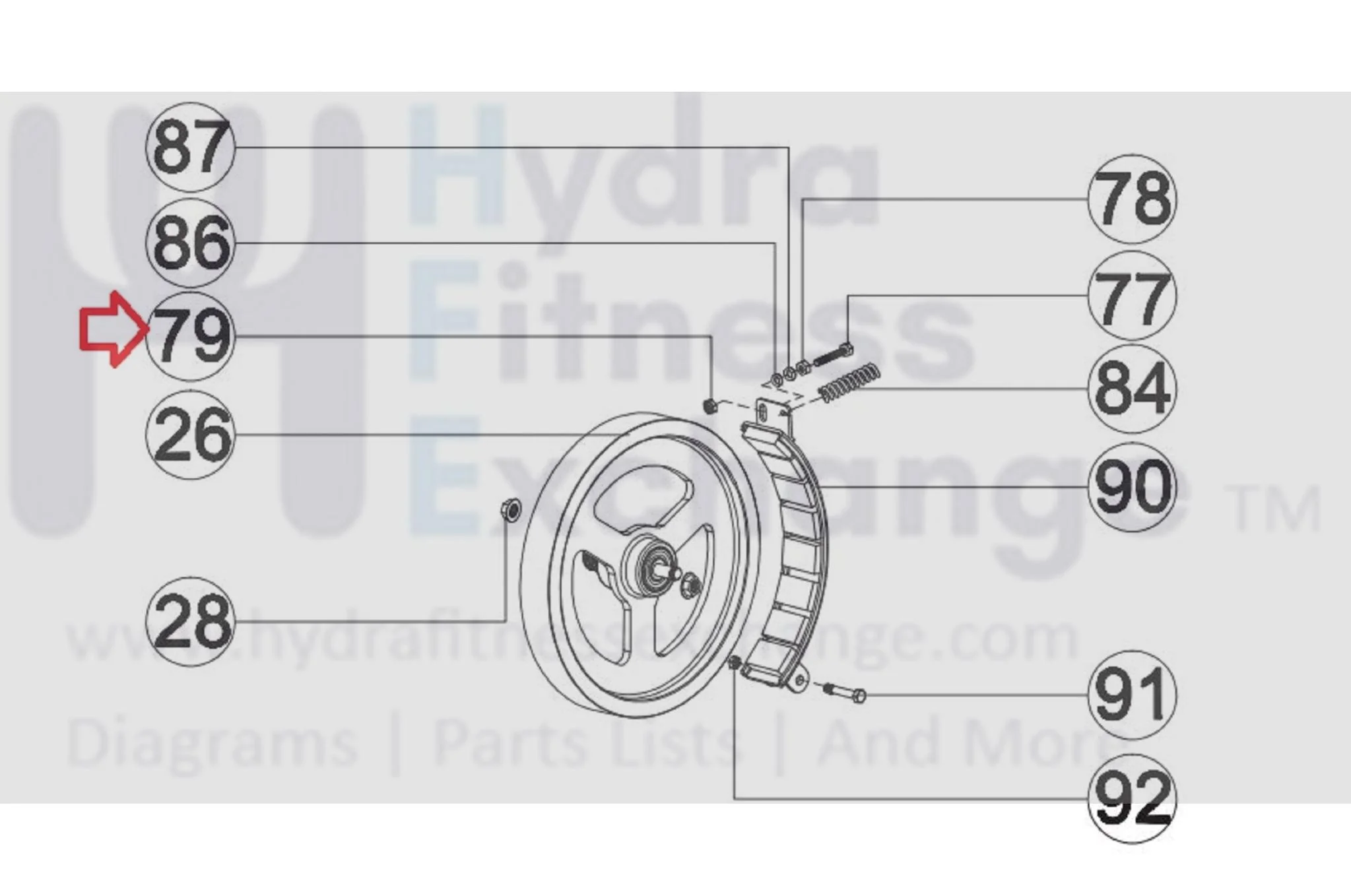 AFG Horizon Fitness Livestrong Stationary Bike Nylon Lock Nut M6x1x6T 1000094216 - Image 2