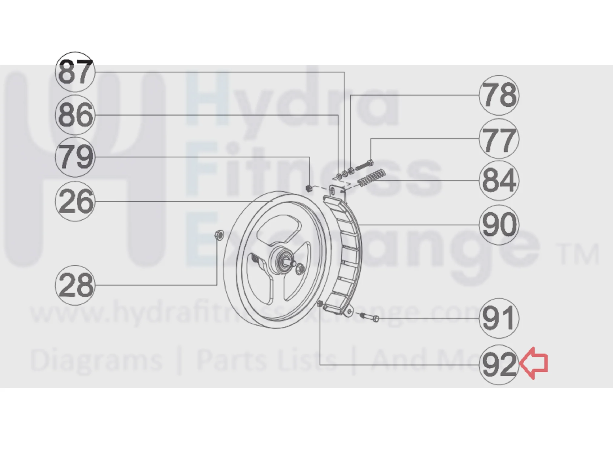 AFG Horizon Fitness Livestrong Stationary Bike Nylon Locknut M8x1.25x8T 1000094310 - Image 2