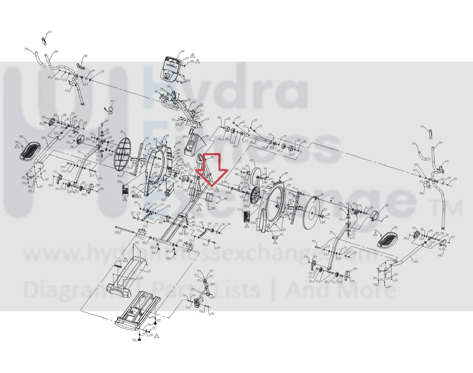 AFG Horizon Fitness Matrix RetaiI TM333 EP199 FC205 Elliptical Button Head Phillip Screw M4x0.7Px5L 048034-A - Image 3