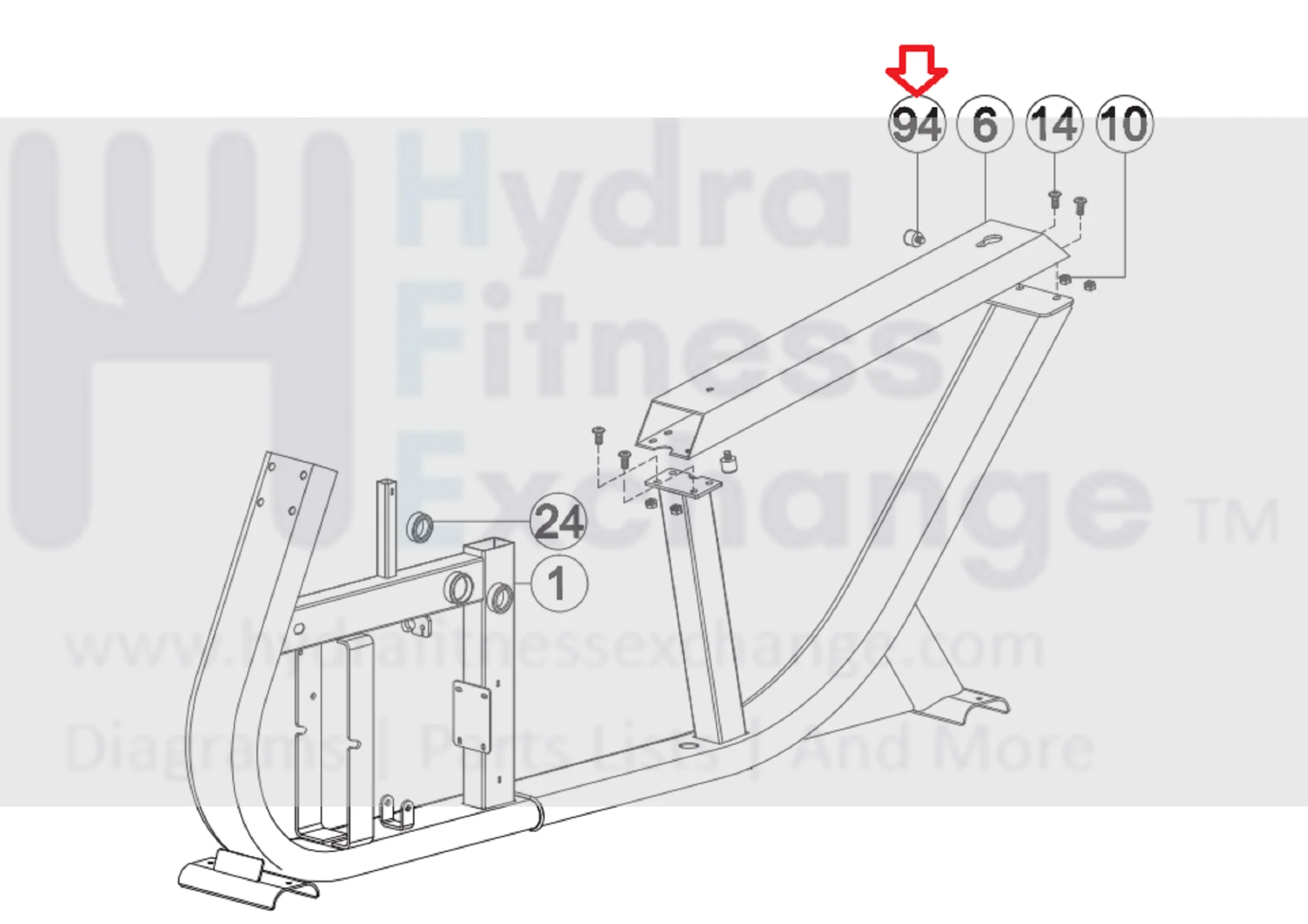 AFG Horizon Livestrong 7.3AR Elite R7 LS5.0R LS6.0R LS6.0R-C1 Stationary Bike Slide Rail Buffer 1000220838 - Image 2