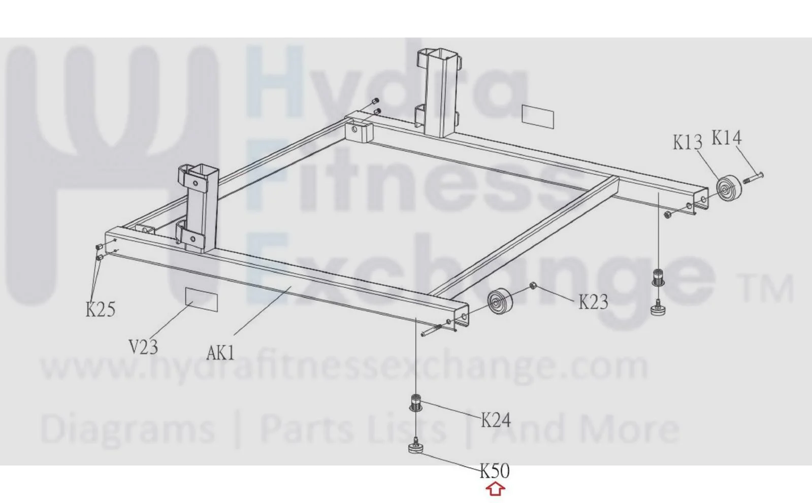 AFG Horizon Livestrong Merit Fitness Treadmill Leveling Foot Leveler 1000094876 - Image 2