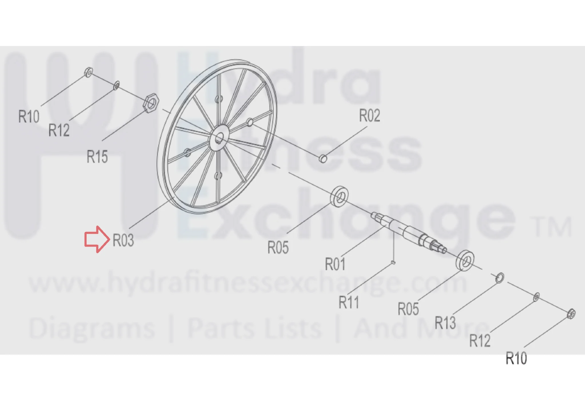 AFG Horizon Matrix Tempo Fitness Livestrong Elliptical Flywheel Pulley - Image 2