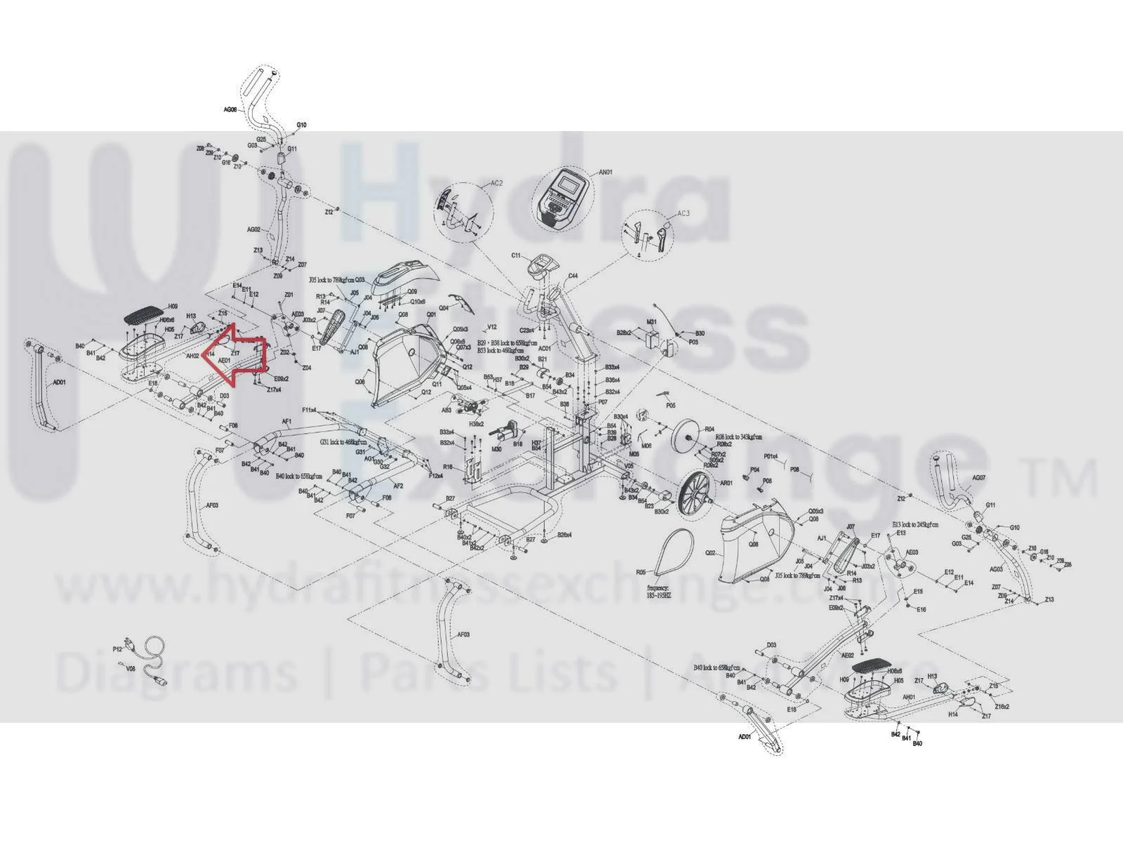 AFG Pro 7.2Ai - EP705 Elliptical Left Lower Link Arm Set 1000391910 - Image 2