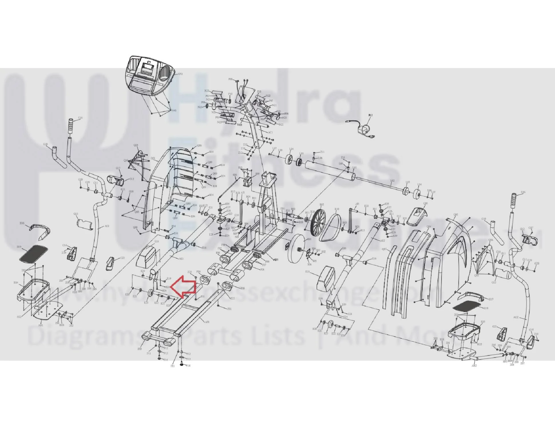 AFG Vision Horizon Fitness EP148 EP146 EP107 EP144 Elliptical Screw M5 - 0.8P x 65L 020027-AB - Image 3