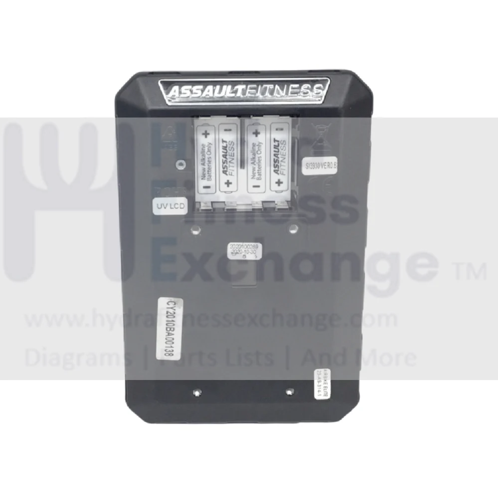 Assault Airbike Elite Stationary Bike Console Back Cover - Image 2