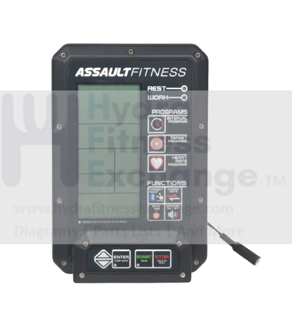 Assault Airbike Pro/Elite Stationary Bike Display Console Assembly MFR-23-AS-014