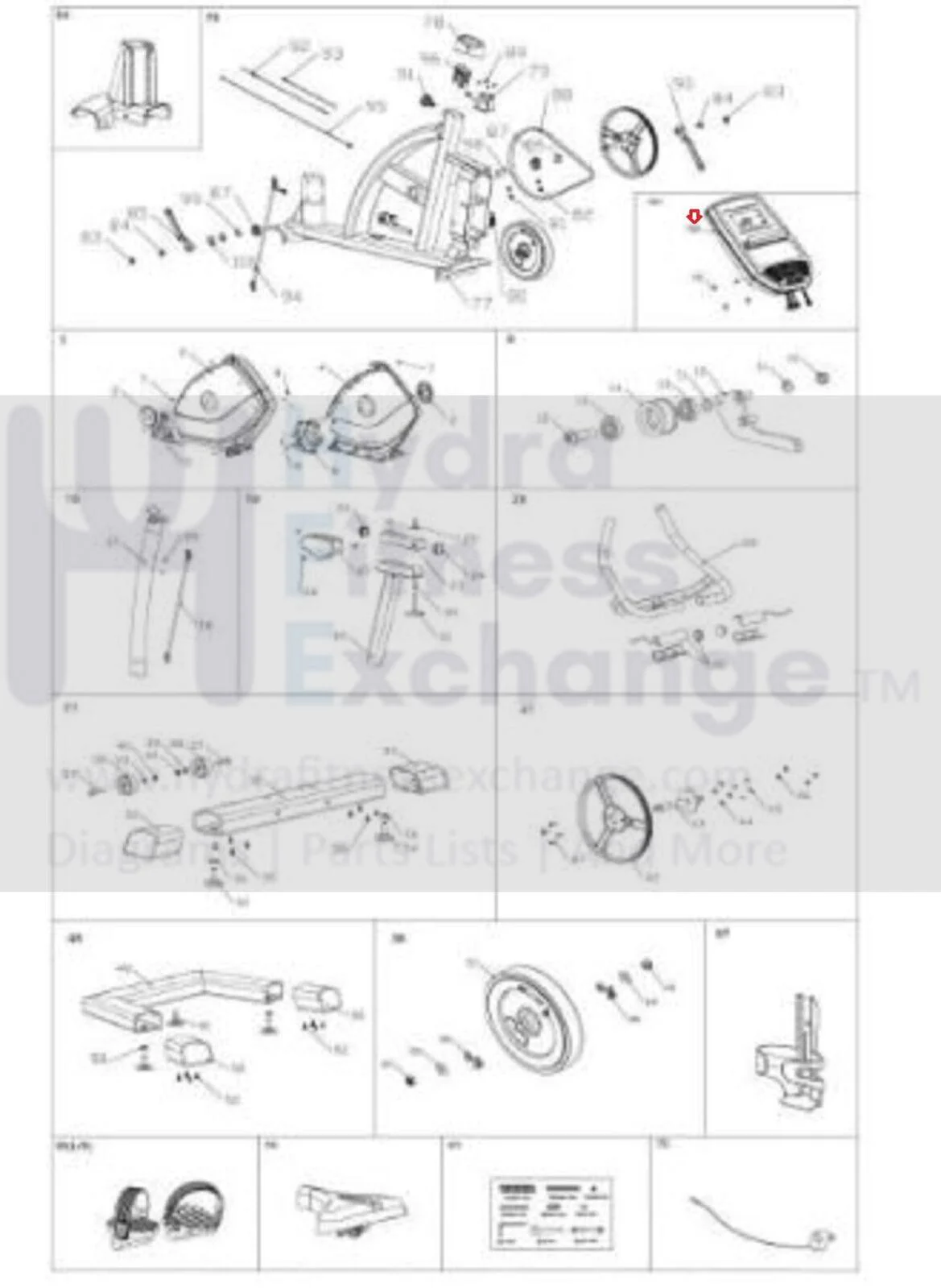 BH Fitness S5Uib S5Ui Upright Bike Display Console Panel S5UIB-101 - Image 4