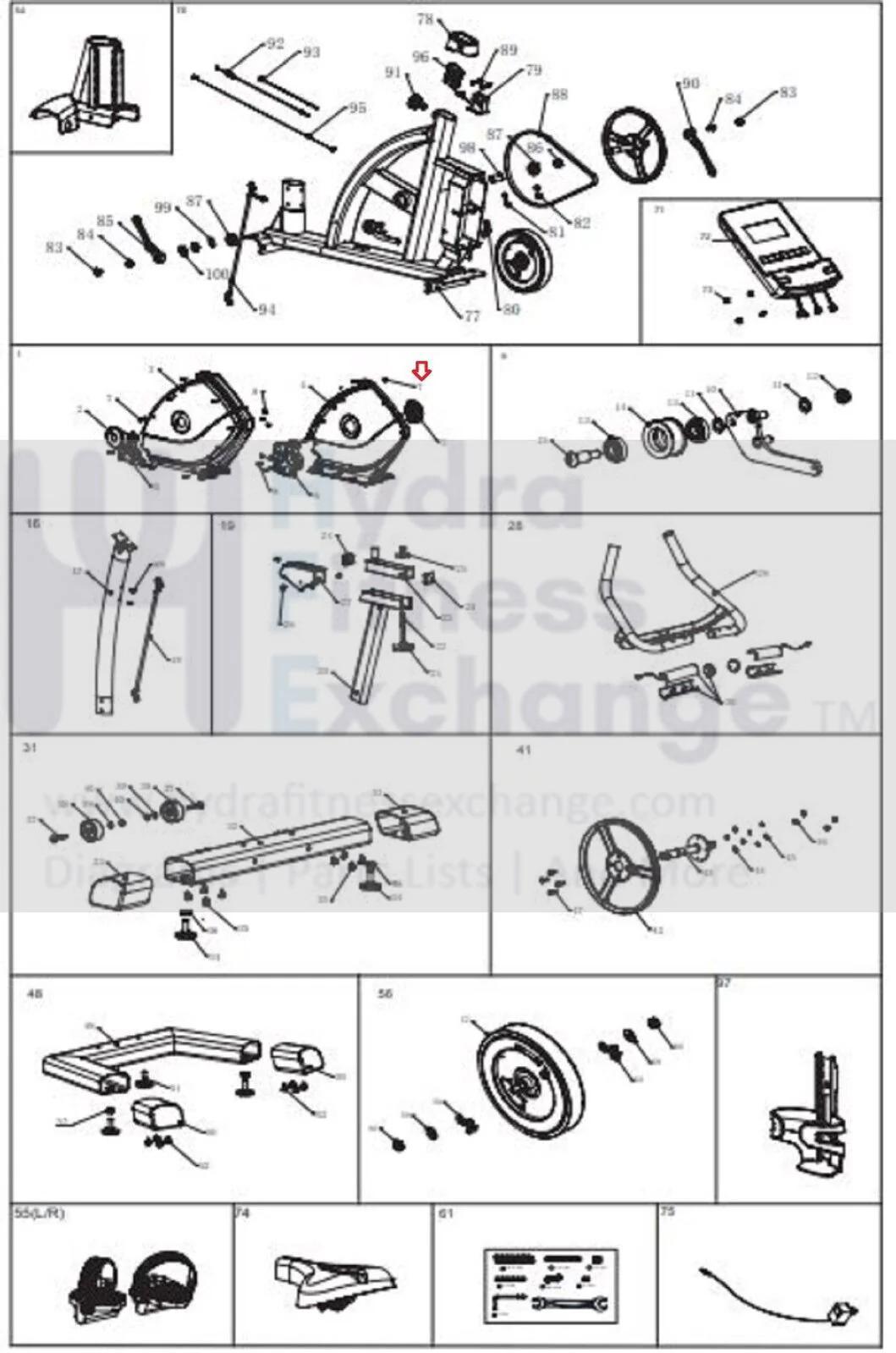 BH Fitness S5Uib S5Ui Upright Bike Screw S5Uib-15 - Image 2