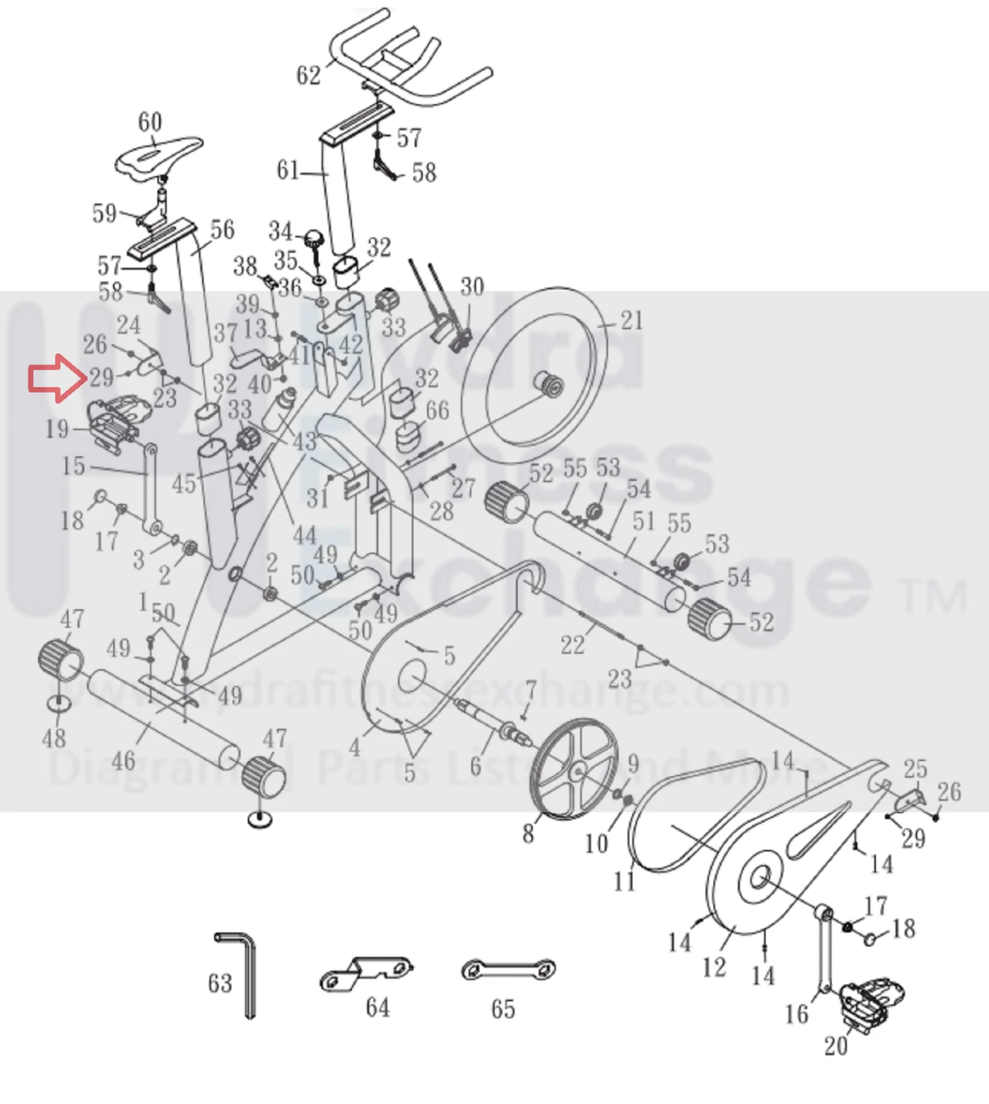 Bodysolid BFSB10 Best Fitness Stationary Bike Left Bracket BFSB-29 - Image 2