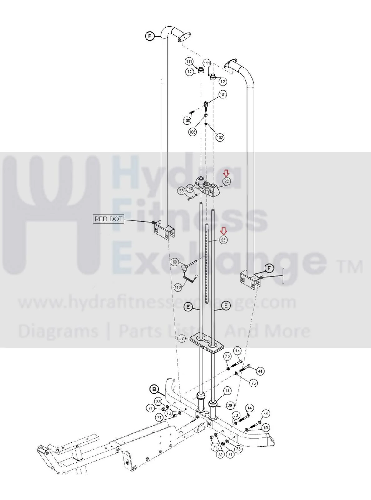 Bodysolid Strength System Head Weight & Selector JTP10 & JSR20 & JSH.37X2FTB - Image 2