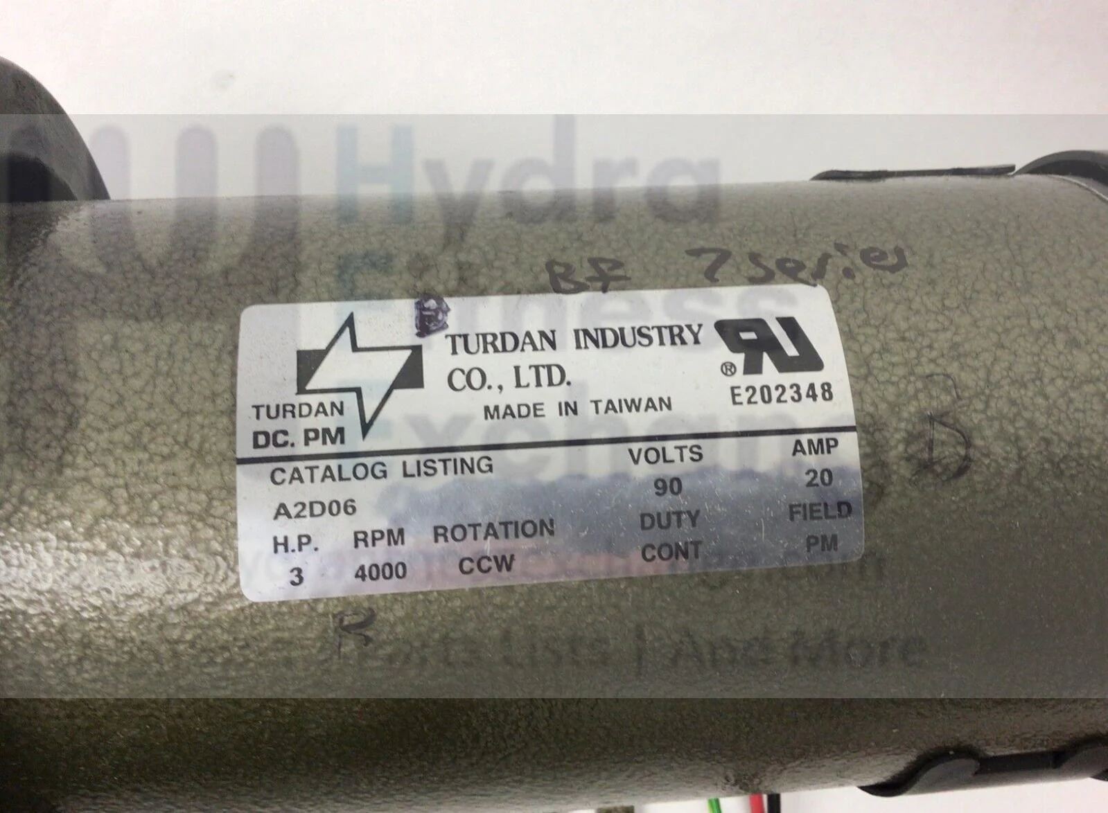 Bowflex 3940015 Treadmill Dc Drive Motor with Flywheel MFR-E202348 & 18514 - Image 2