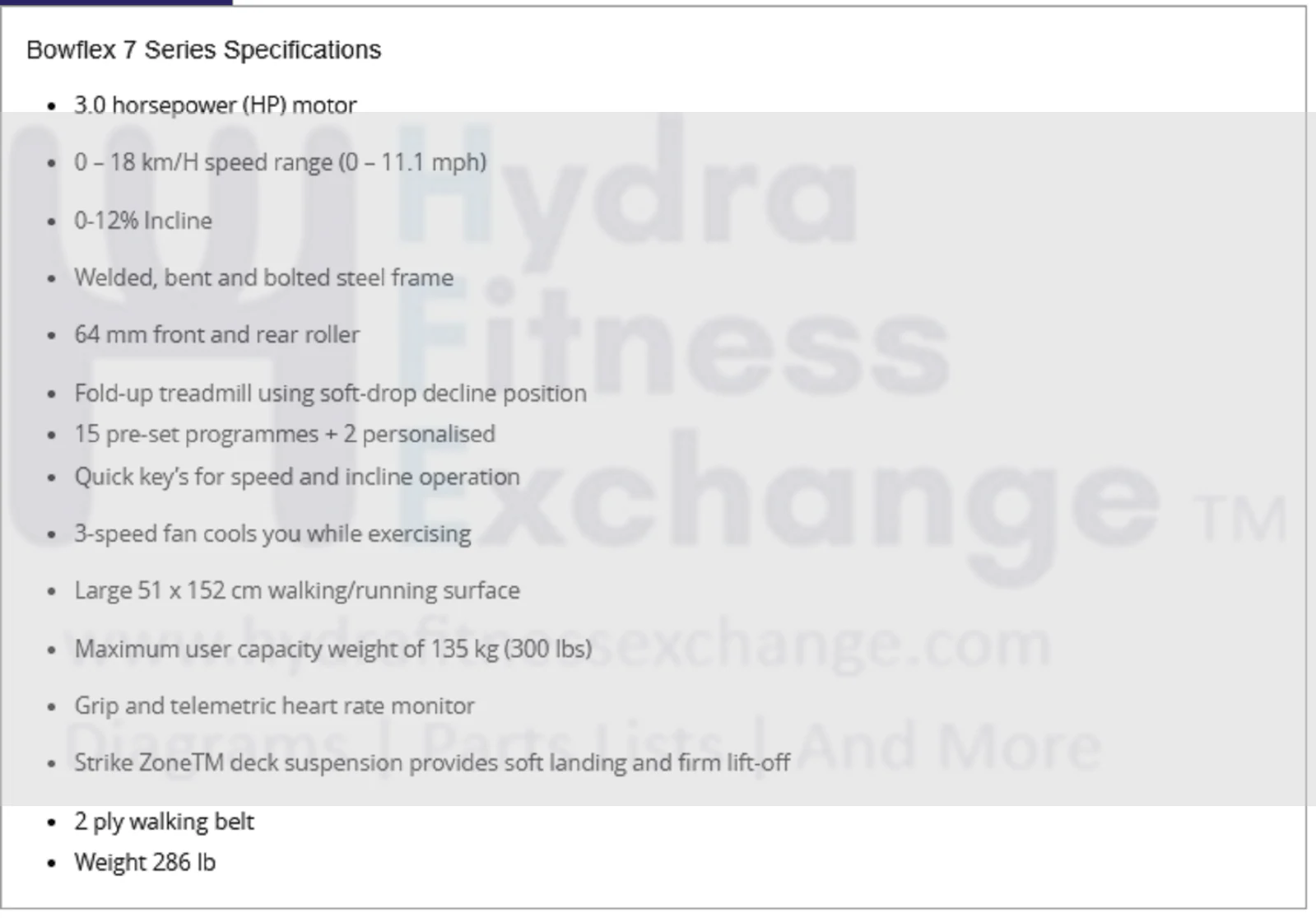 Bowflex 7 Series 3416K1 Folding Treadmill - Image 3