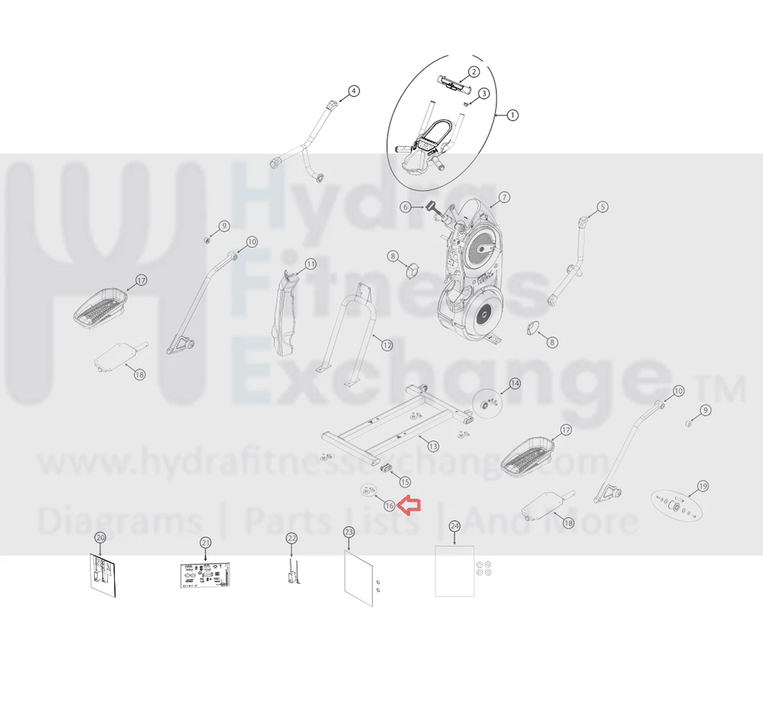 Bowflex Elliptical Leveling Foot Leveler 1000415037 - Image 3