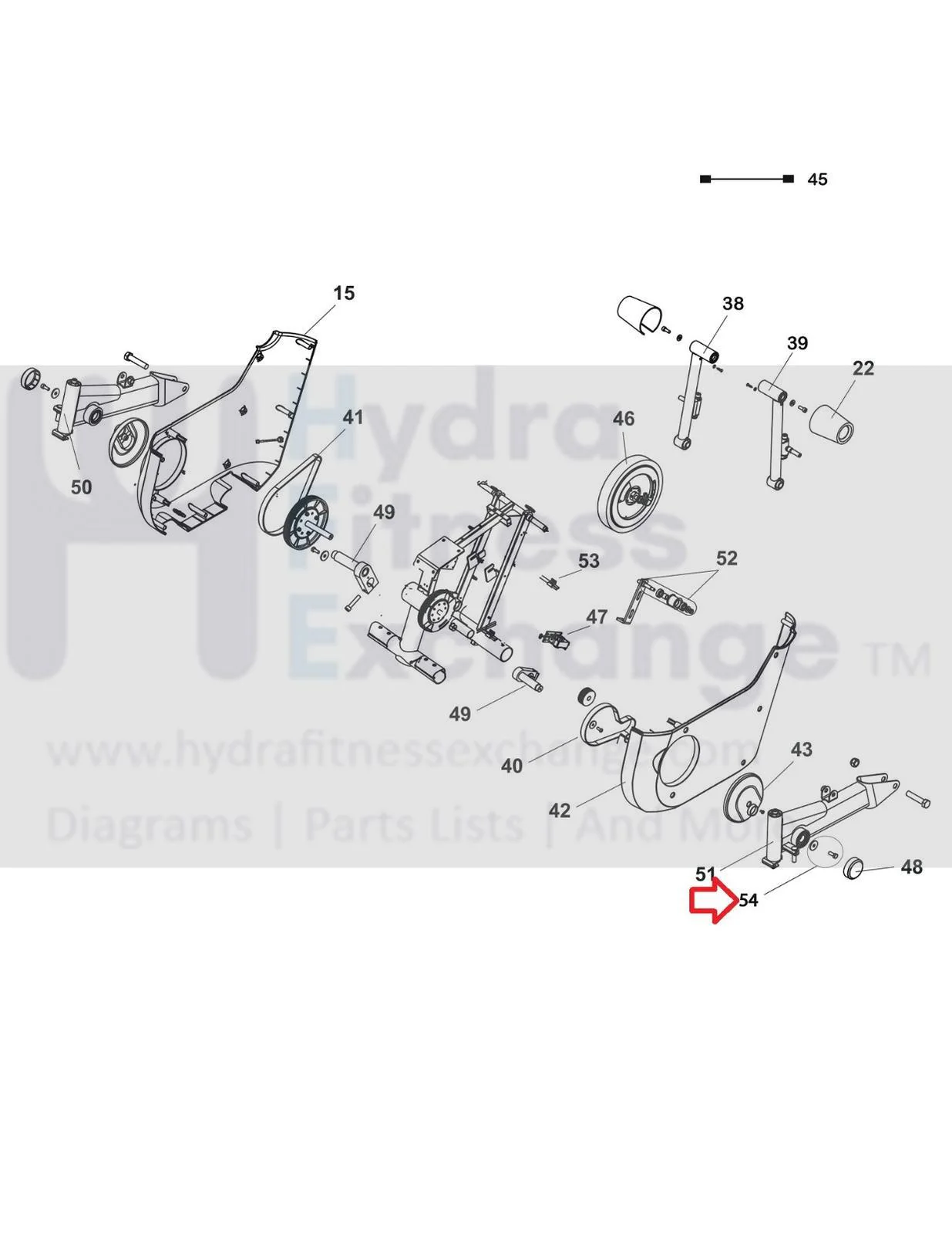 Bowflex Elliptical Middle Pedal Screw and Washer Service Kit 1000512976 - Image 2
