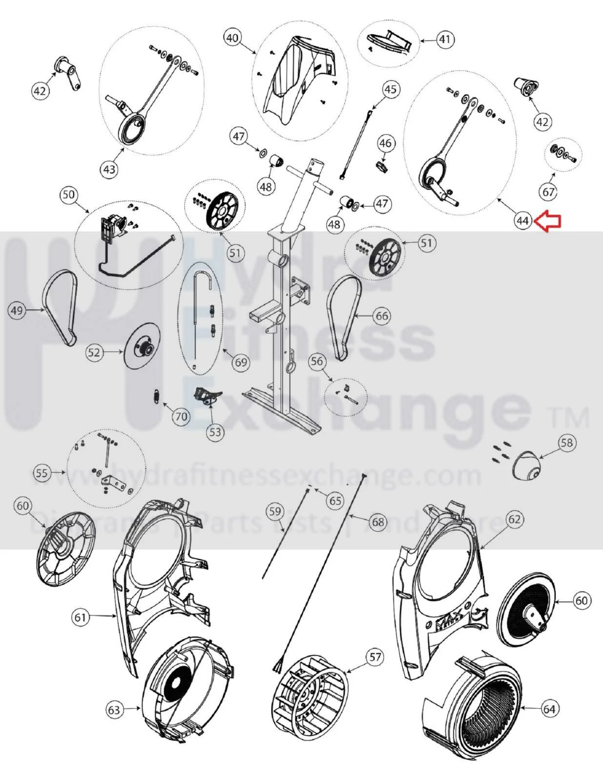 Bowflex M3 Max Trainer M5 COLLEGIATE Elliptical Left Crank Arm 8004551 - Image 2
