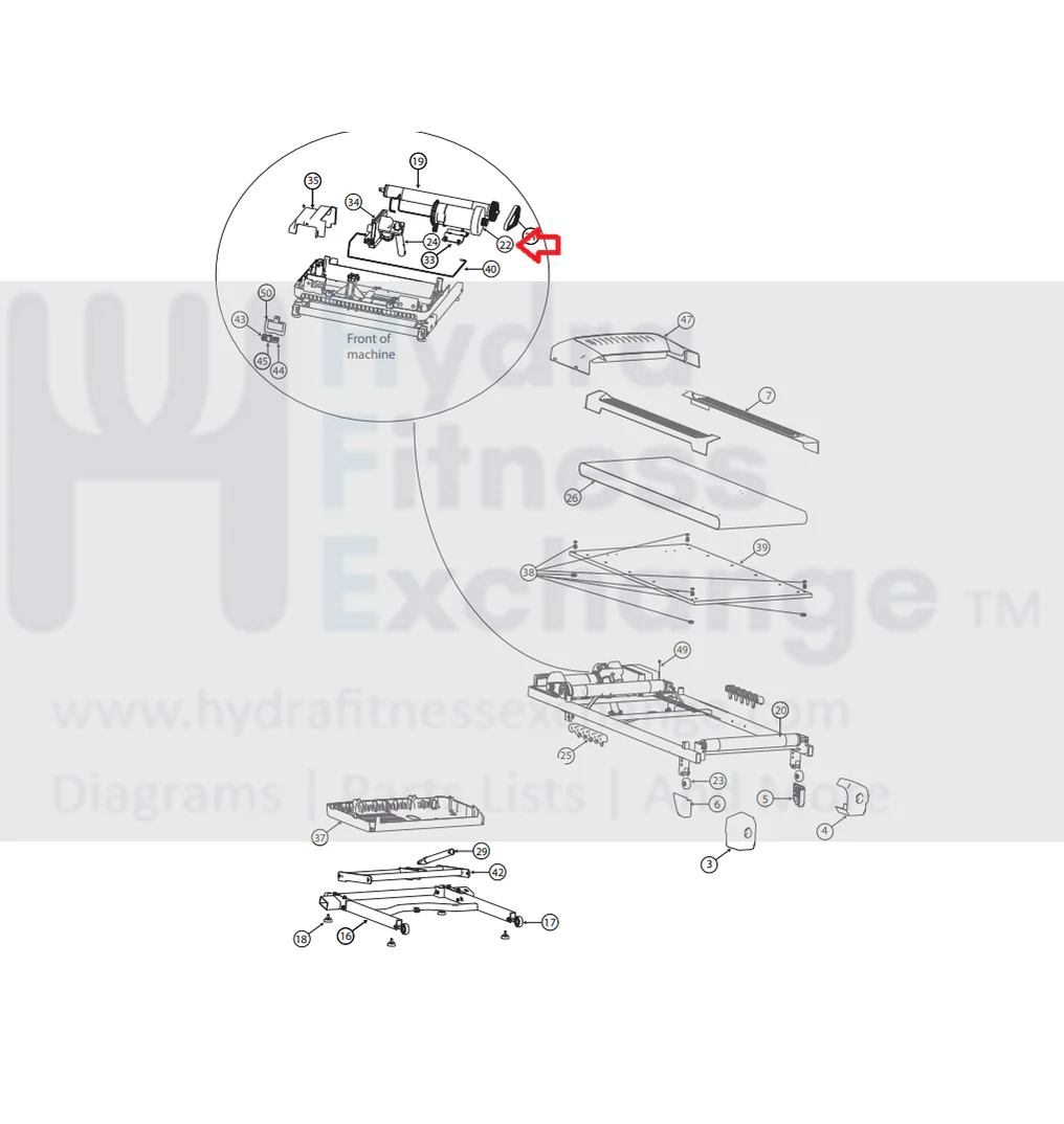 Bowflex Schwinn Nautilus Treadmill DC Drive Motor with Flywheel 1000511611 - Image 3
