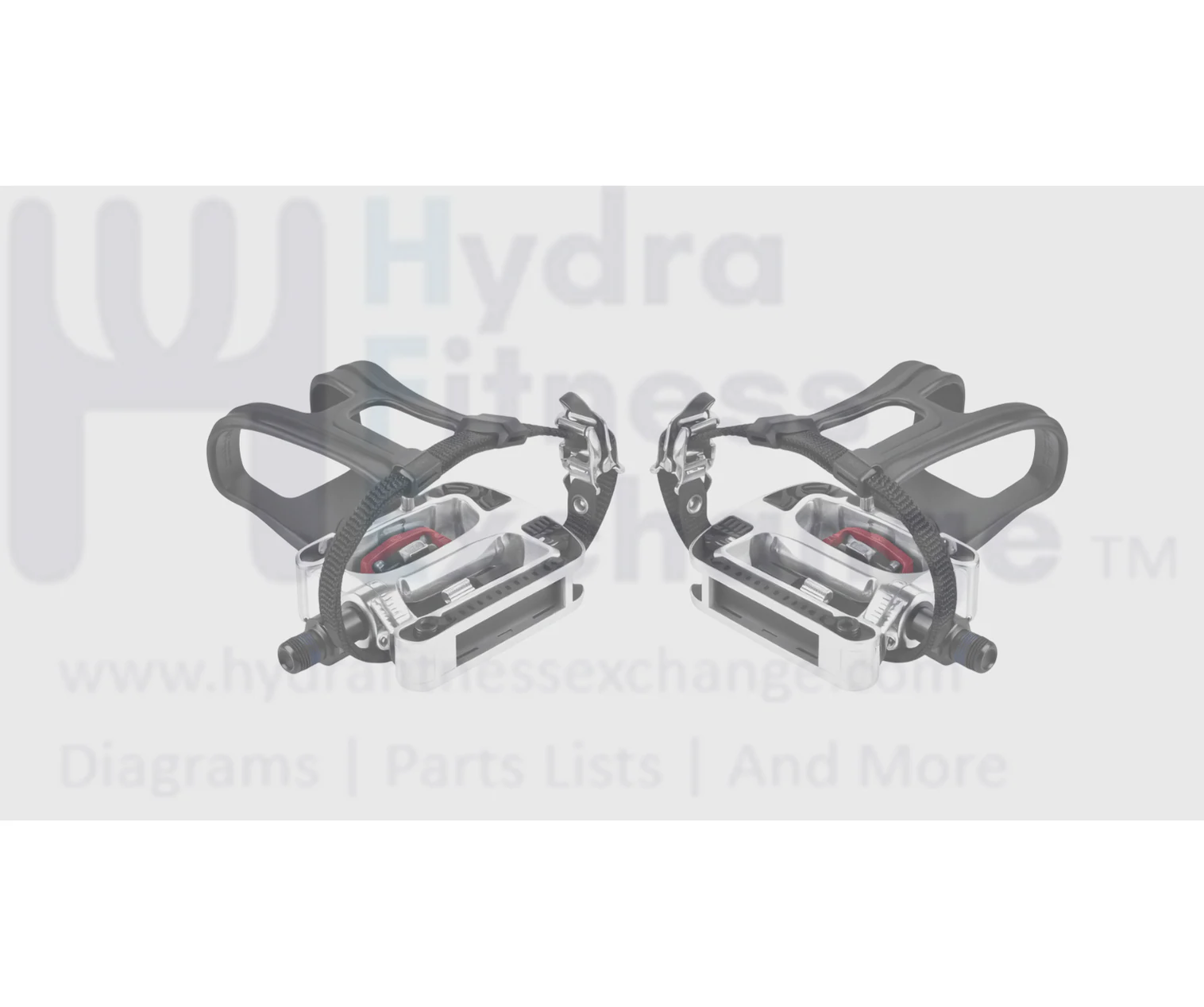 Bowflex Stationary Bike L & R Foot Pedal Pair W/Spindle 9/16" 8016576 & 8016575 - Image 2