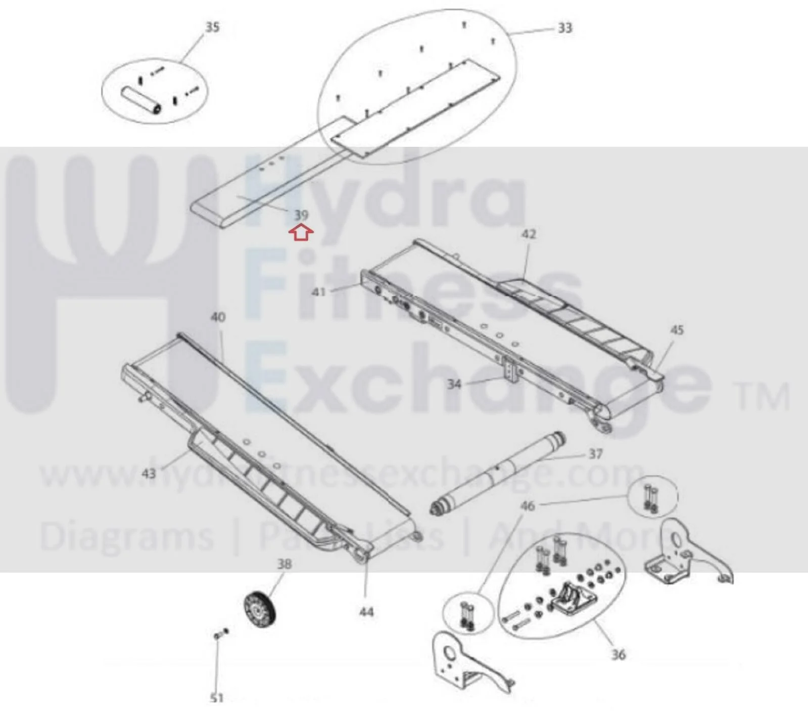 Bowflex TC10 TC100 Treadmill OEM Walking Running Belt Treadbelt 800-3419 - Image 3