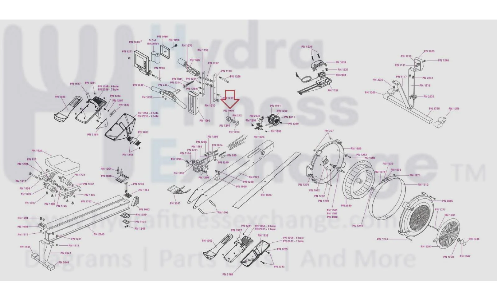 Concept 2 Model C D Indoor Rower Bearing Cover 1010 - Image 2