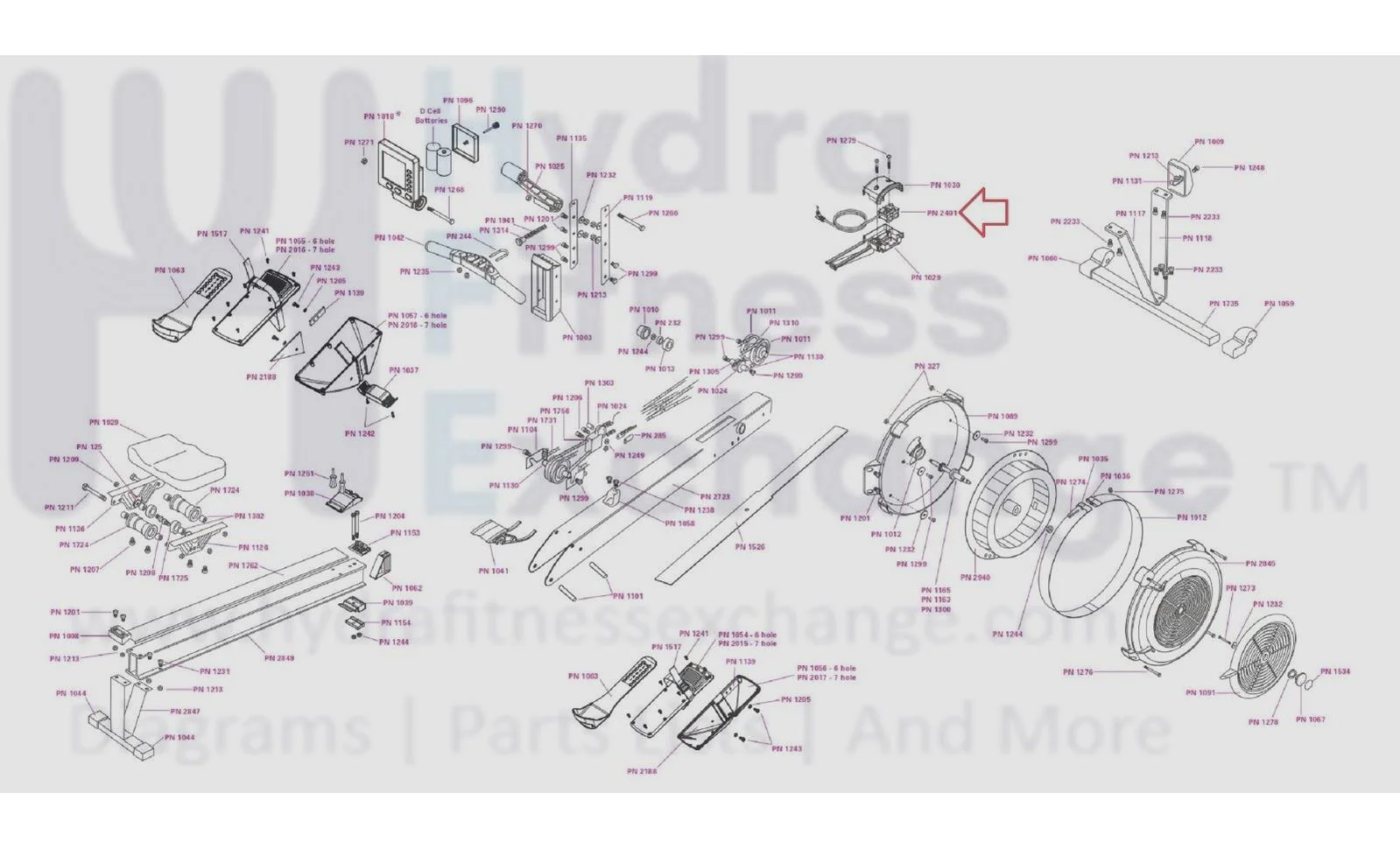 Concept 2 Model D W PM5 Monitor Indoor Rower Sensor Coil 2401 - Image 2