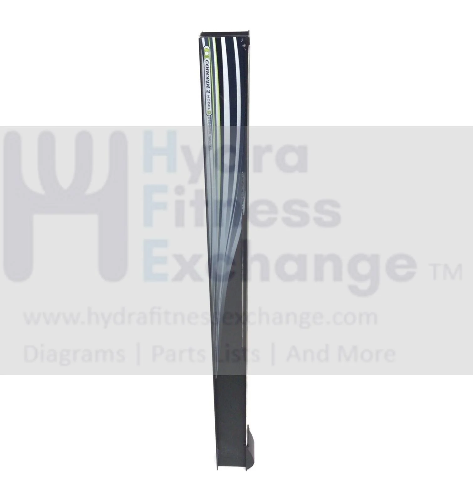 Concept II Model D w PM5 Black Rower Seat Track Monorail Assembly 2849