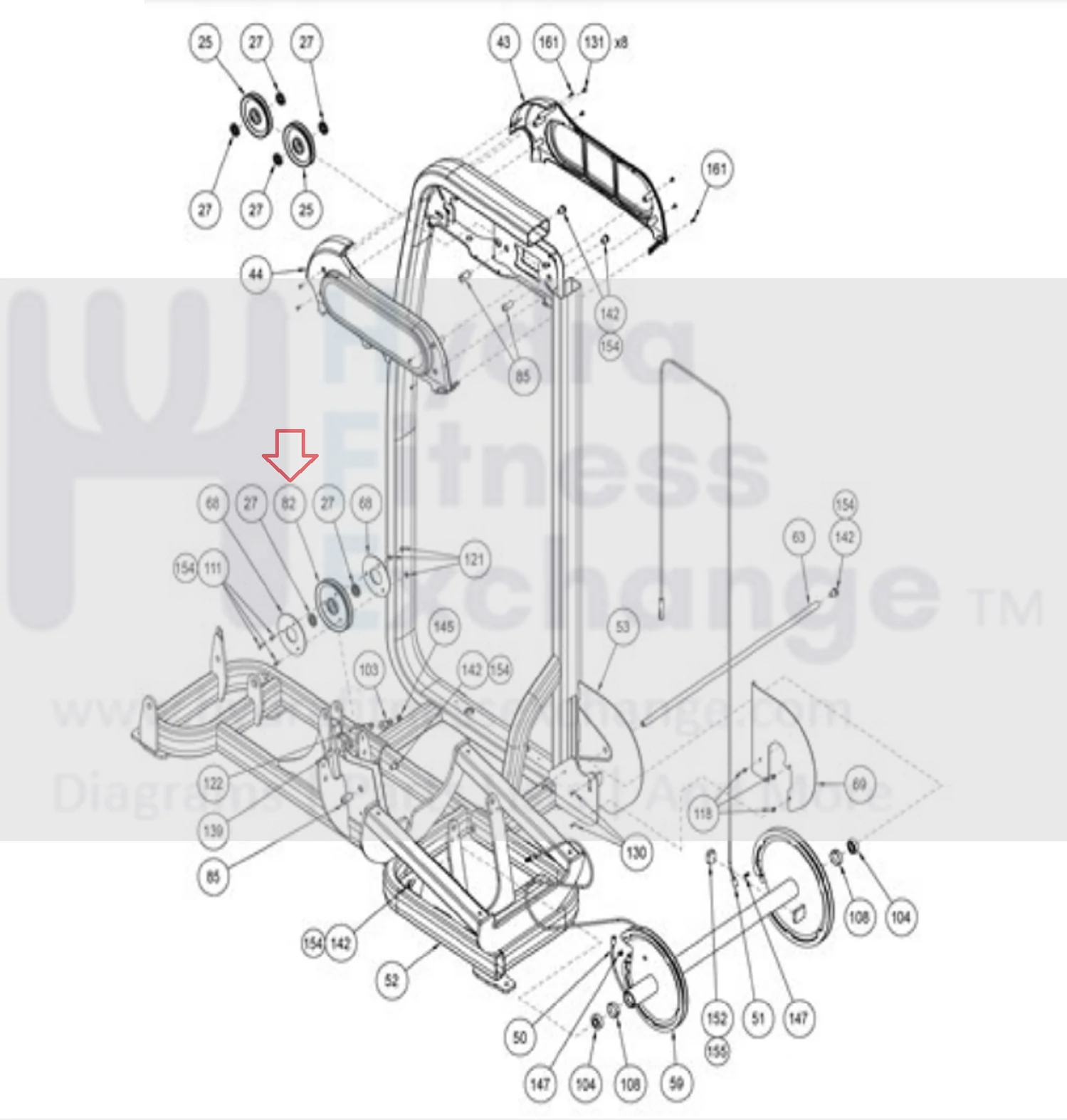 Cybex 20040-10 20040-01 20040-02 Strength System Pulley Assembly 6" 20040-460 - Image 2
