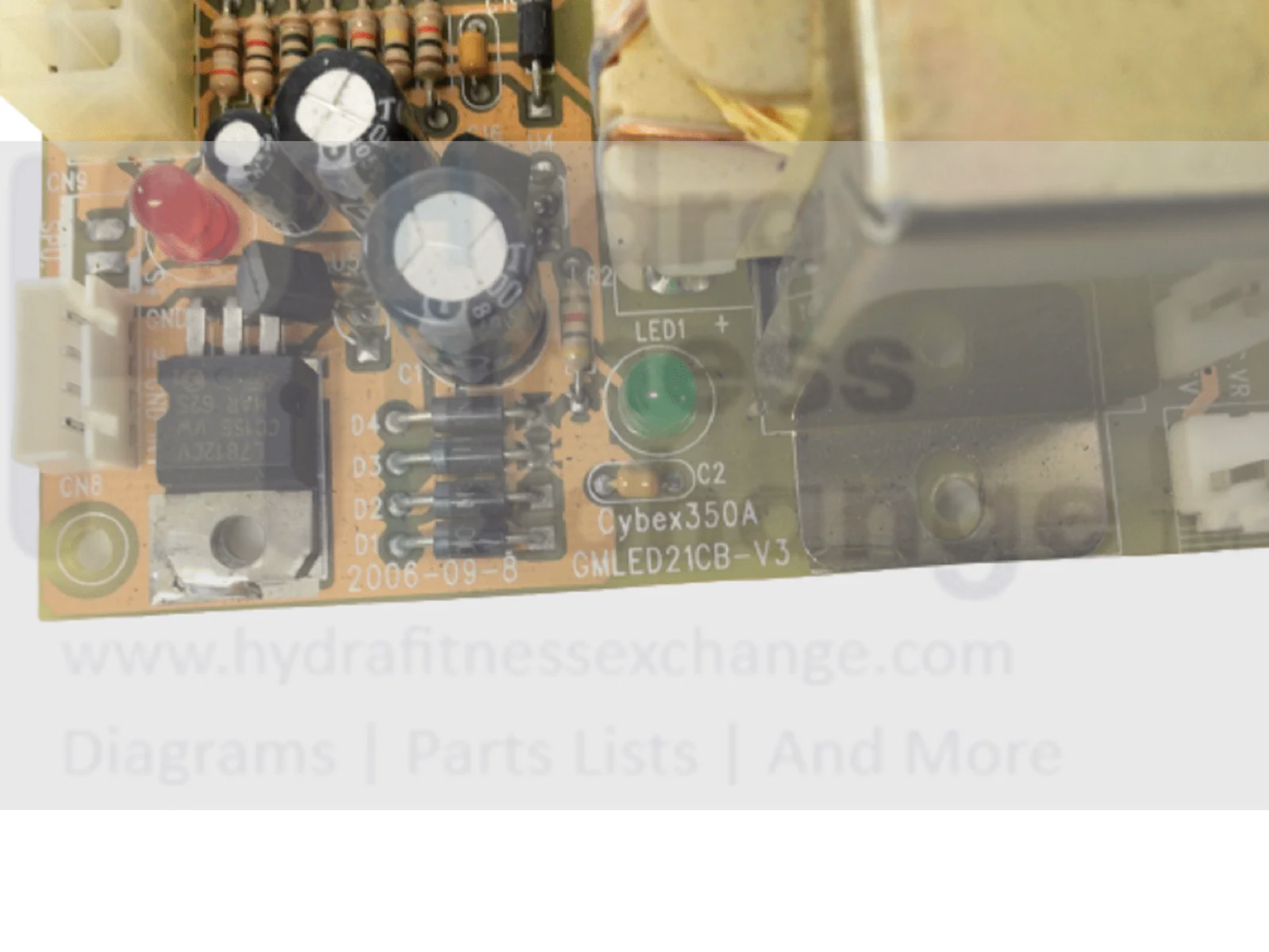 Used Cybex 350A Arc Trainer Elliptical Lower Motor Control Board Controller KAD-22026 - Image 2