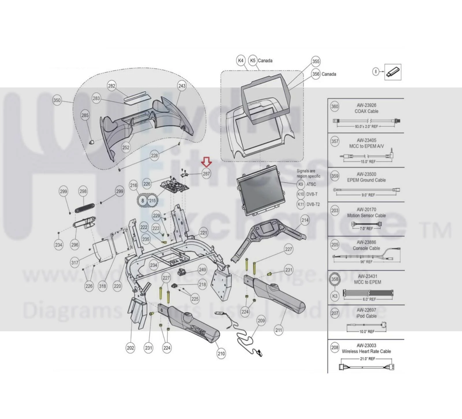 Cybex 625T 770T 790T Treadmill CHR Sensor Board EC-22886 - Image 3