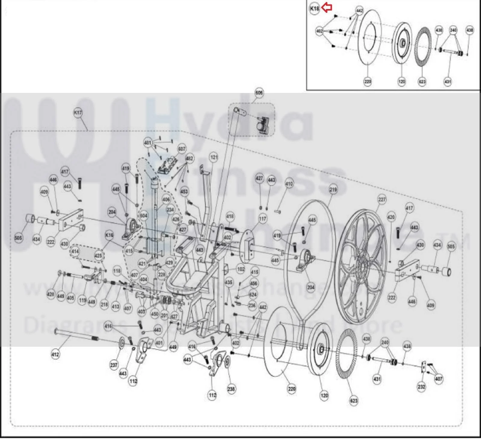 Used Cybex Arc Trainer 350A 360A 362A  Elliptical Flywheel Set Assembly SK-20330 - Image 2