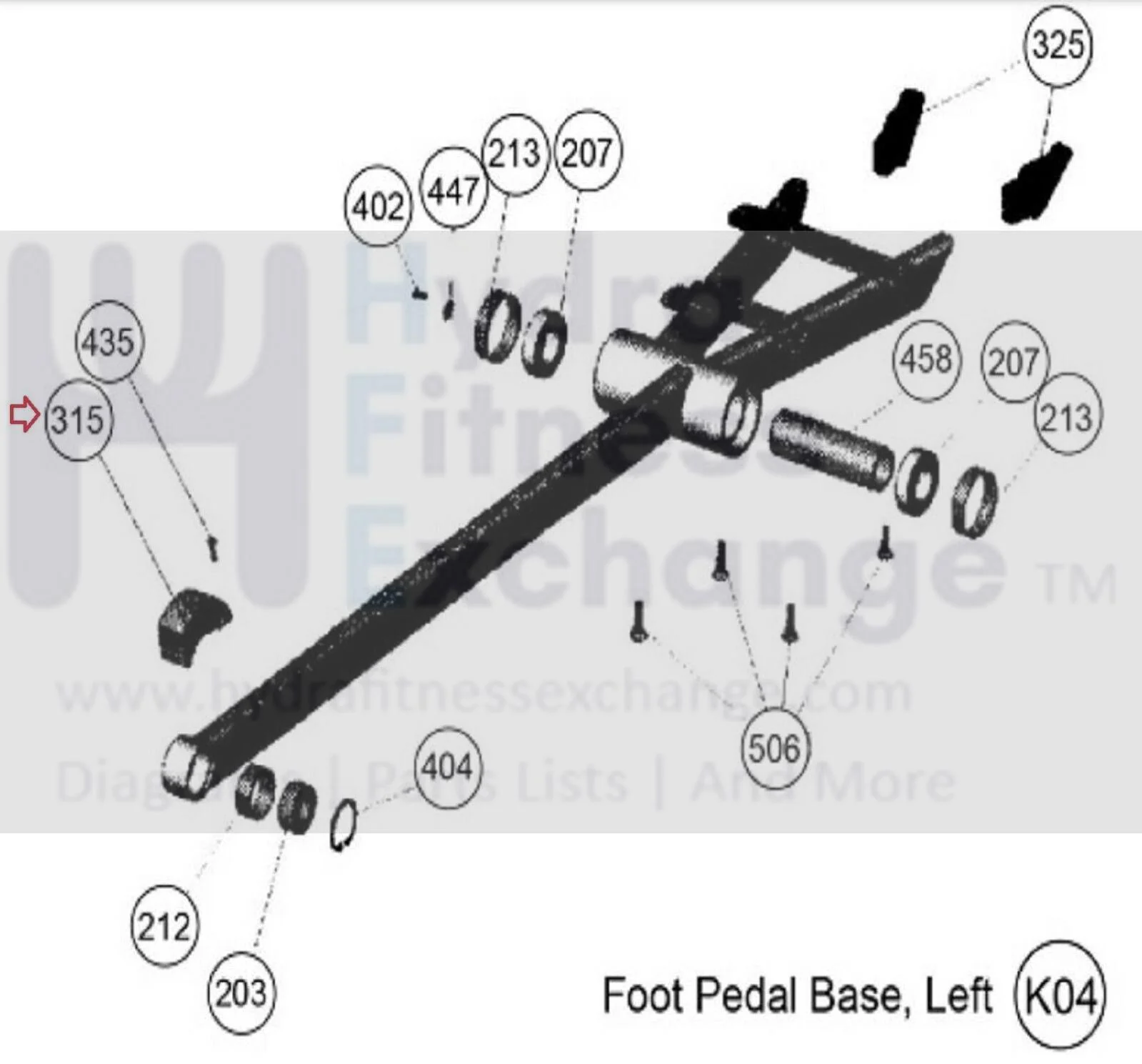 Cybex Arc Trainer -350A 360A 362A  Elliptical Front Linkage Axle Cover KPL-22005 - Image 2