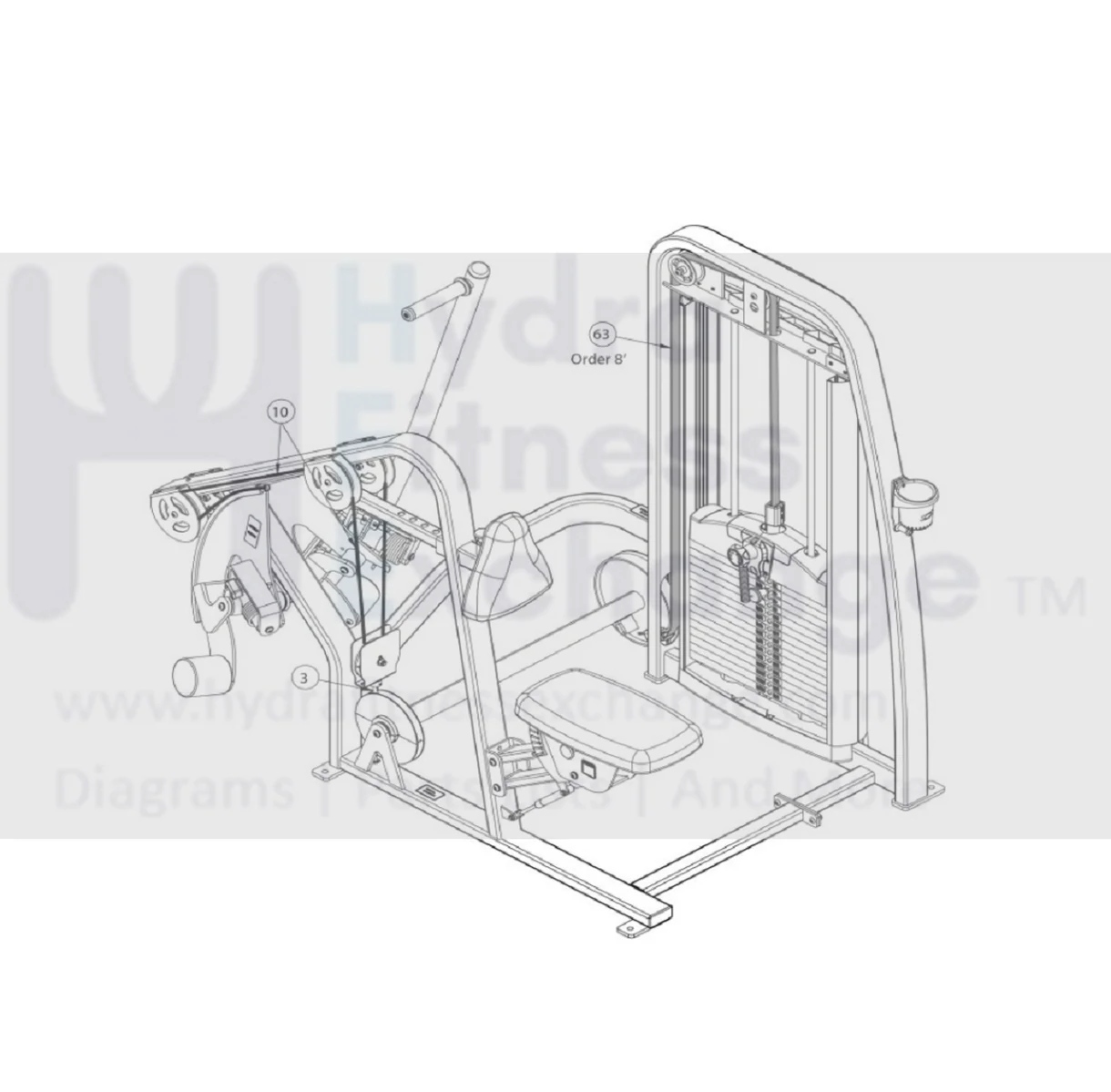 Cybex Eagle 11020 Strength System Cable Steel 149" 11020-002 - Image 2
