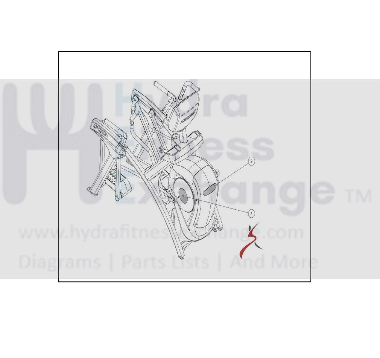 Cybex Elliptical Decal Logo Snap Fitness 750A-410 - Image 2