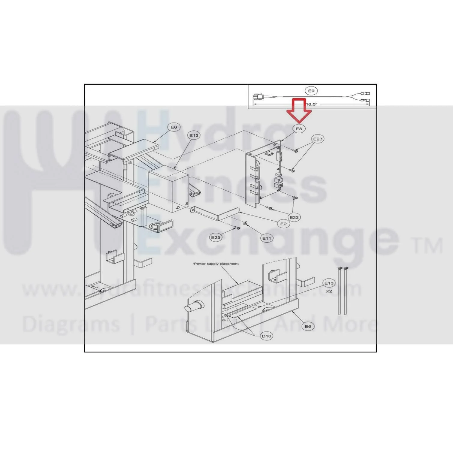 Cybex Elliptical Lower Motor Control Board Controller AD-23681 - Image 2
